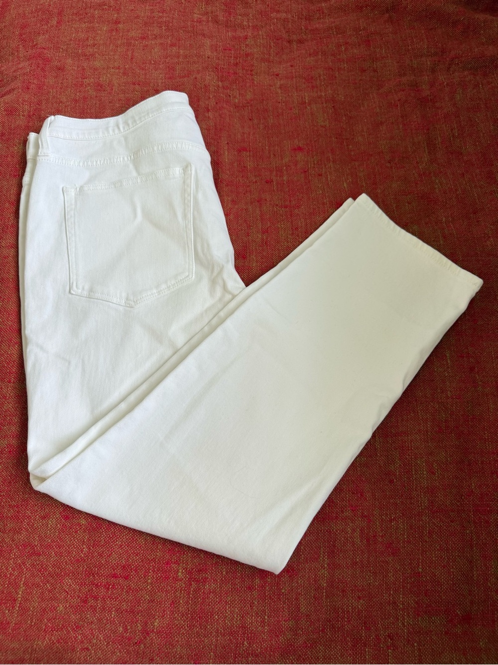 J. CREW Women’s Essential Straight White Cotton Blend Jeans, sz. 32, like new! - Picture 8 of 8